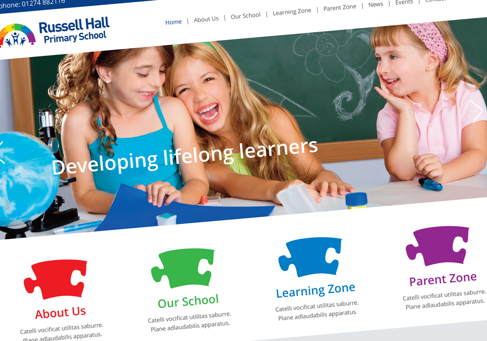 Russell Hall Primary School Updates Its Branding