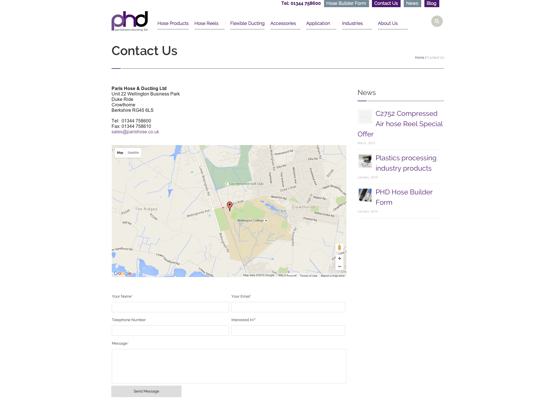 PHD Paris Hose Ducting PMD Creative Solutions Ltd